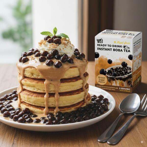 Boba Pancake Stack