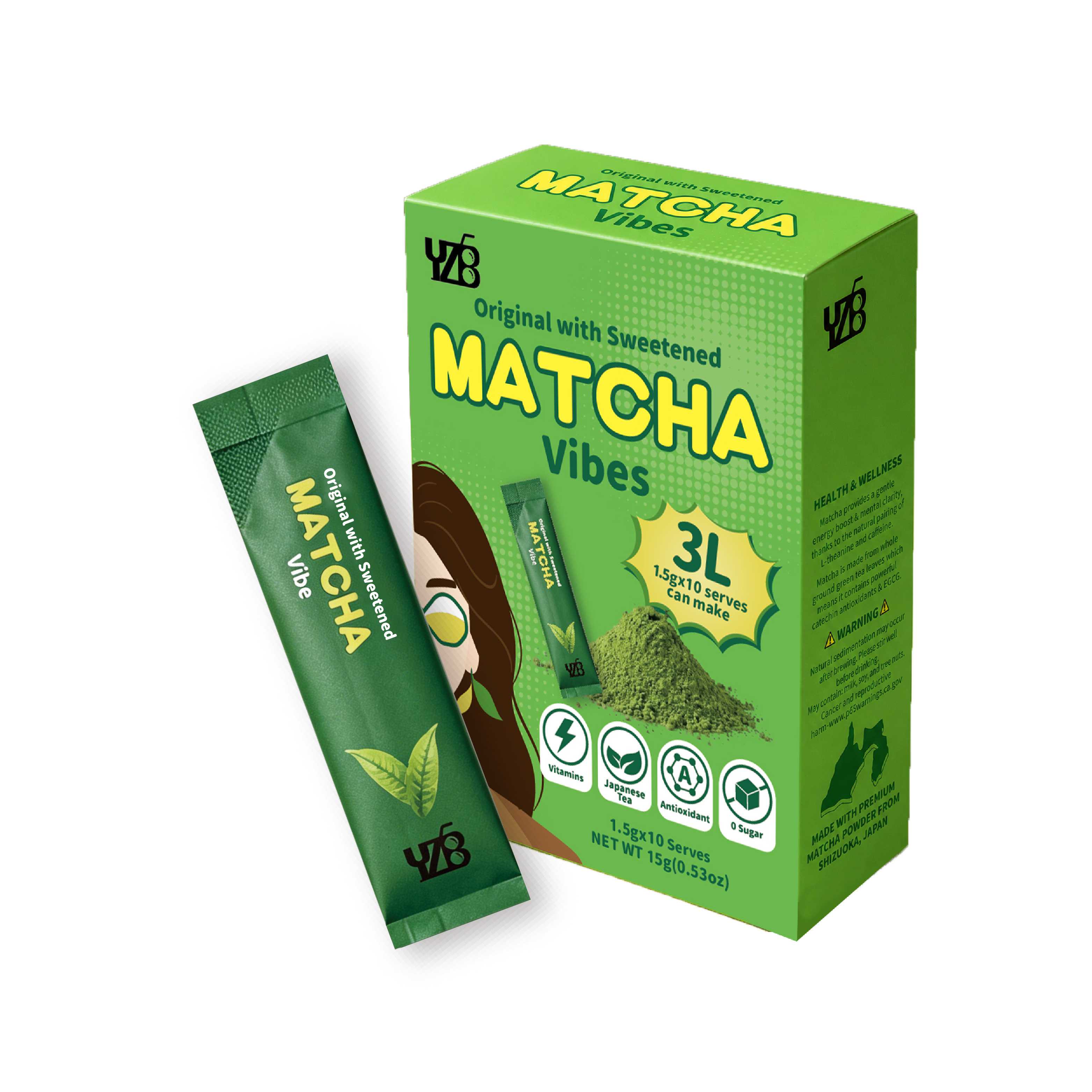 Sugar-free Matcha Original With Sweetened Flavored Drink