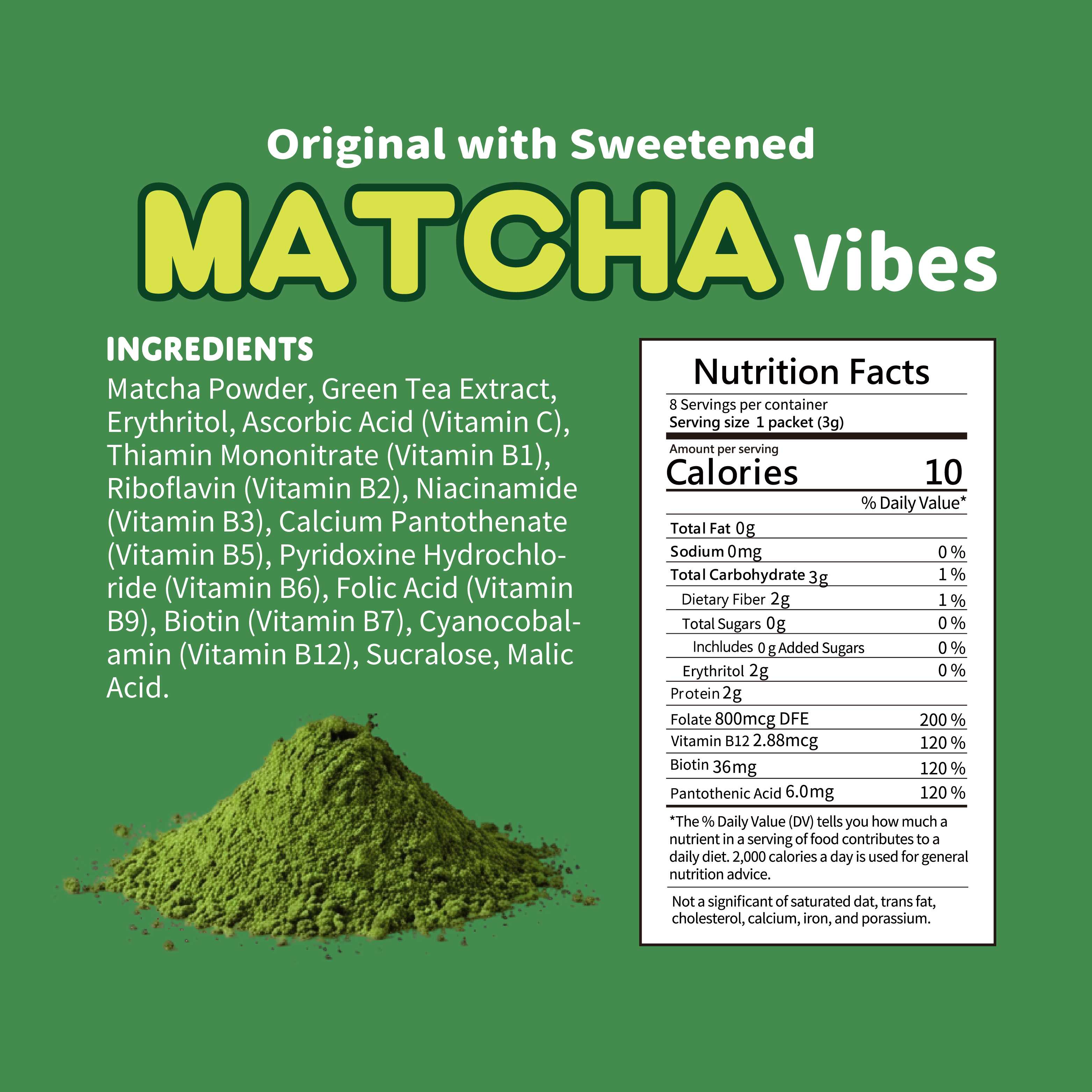 Matcha Sweetened