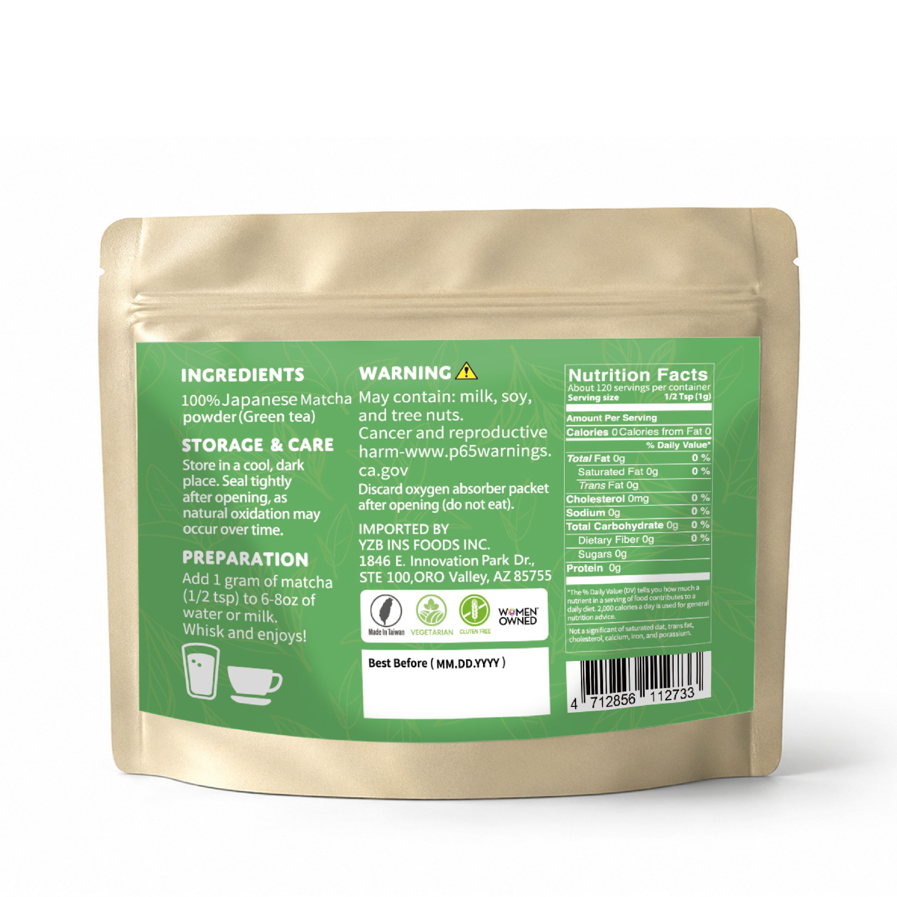 Matcha powder (green tea)