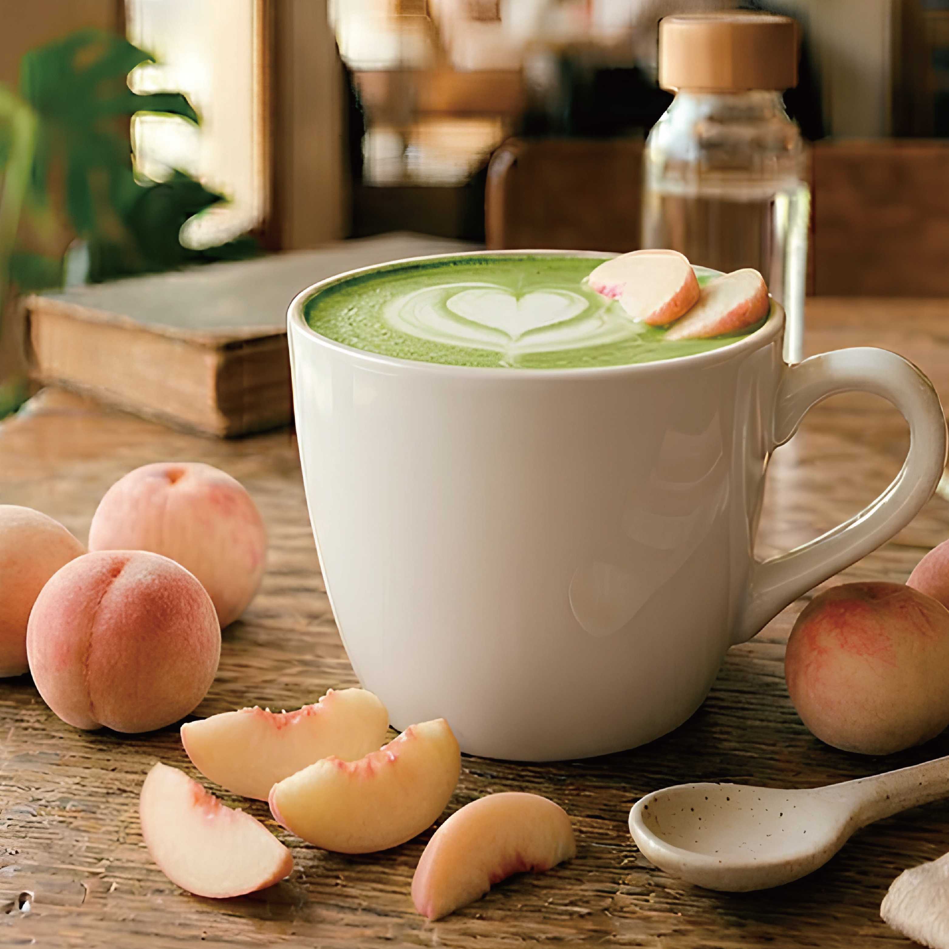 Matcha Peach Flavored